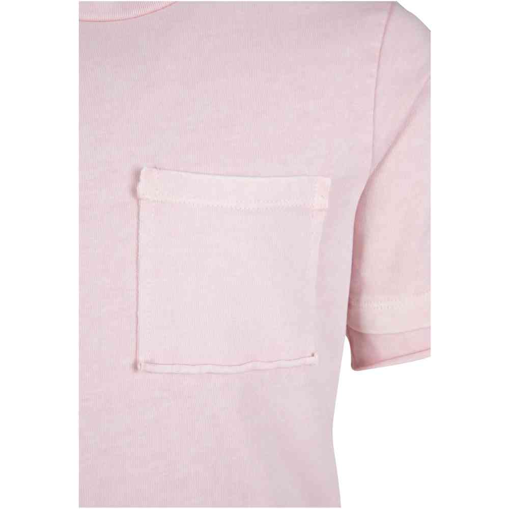 Urban Classics - Washed Jersey Boxy Kinder T-shirt - Roze